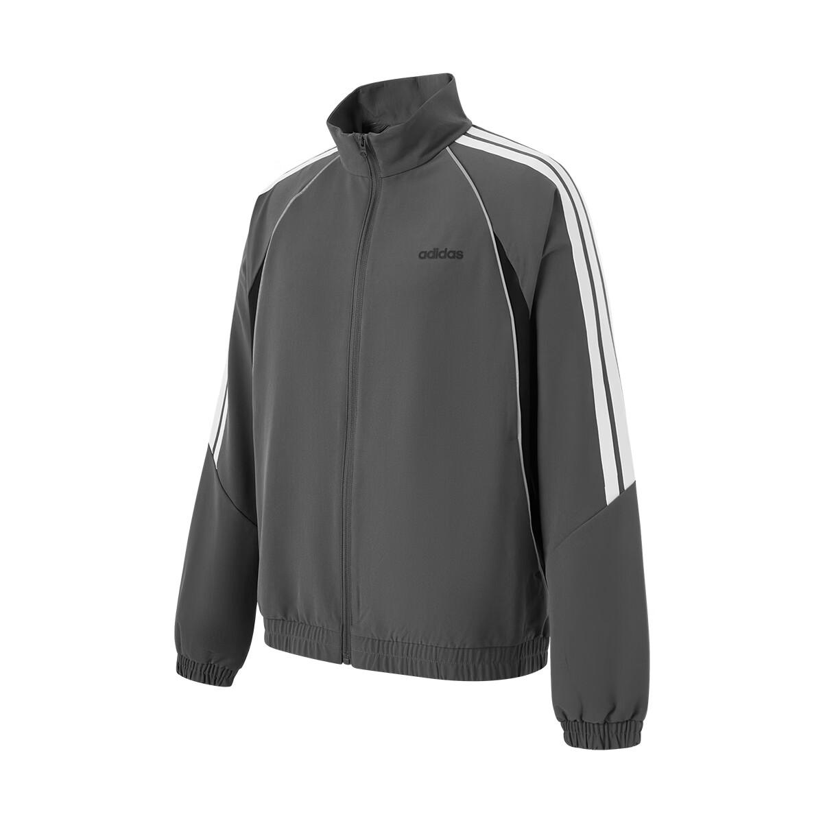 Adidas Jackets Men s Dark Gray Stand Collar Moderate Other KF0650 M
