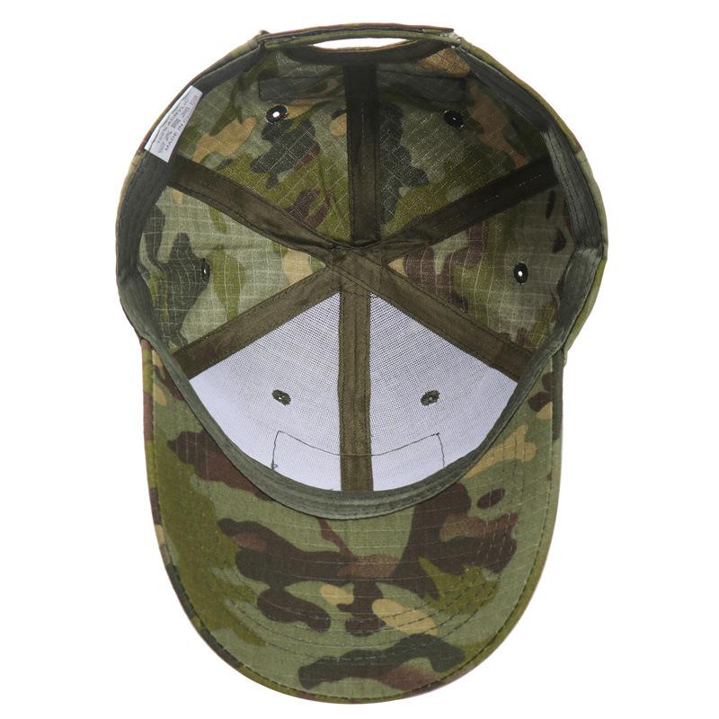 New Camouflage Baseball Cap Military Fan Camouflage Hat Summer Visor Special Forces Tactical Hat Strap Velcro