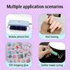Modern 12W 8 LED UV Nail Curing Light With Adjustable Timers And Sleek Plastic Design Nail Curing Machine