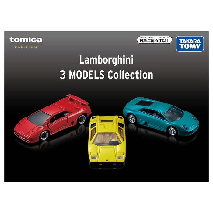 TAKARA TOMY Tomica Premium Lamborghini 3 Models Collection Diecast Car Toy, 6+ Years