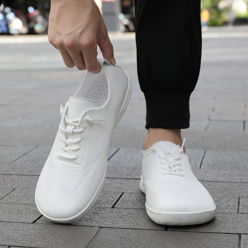 Minimalist Knitted Walking Shoes Women Men Wide Toe Casual Shoes Light Training Sneakers Breathable Barefoot Flats