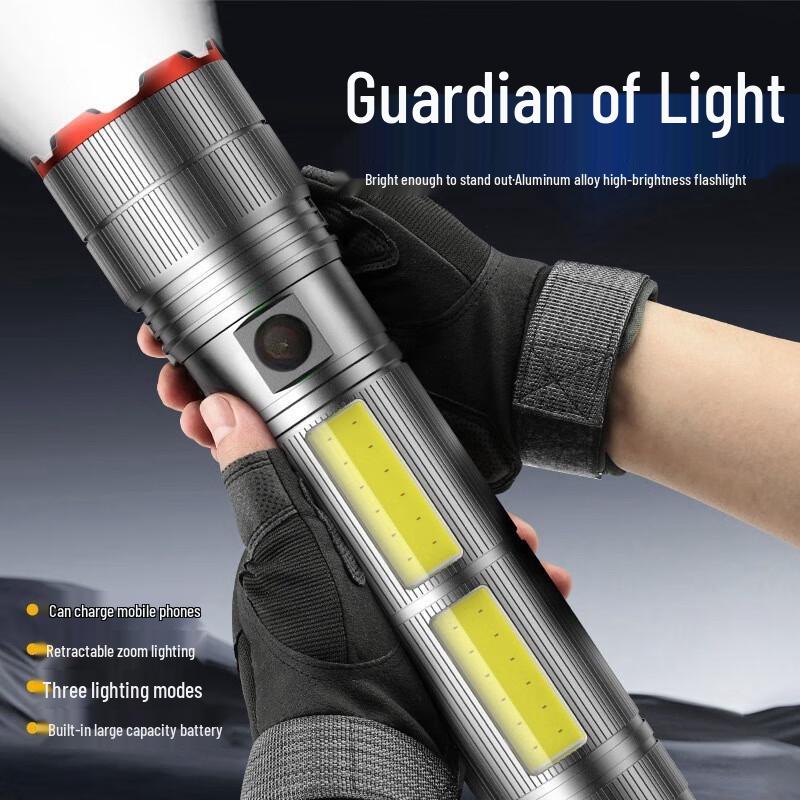 UOSU High-Power Rechargeable LED Flashlight