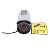 Fake Surveillance Camera Solar Powered Simulation Monitor with LED Flashing Light for Home Business Office