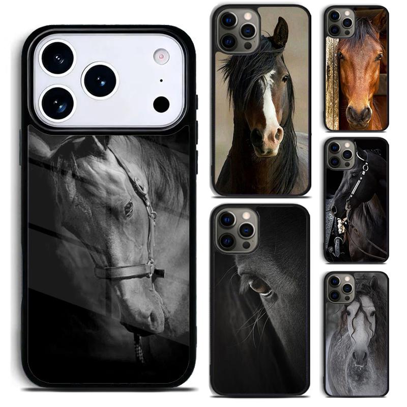 HORSE BEAUTIFUL Phone Case for iPhone 17 16 15 Pro Max Air 14 13 12 11 Plus Shockproof Cover