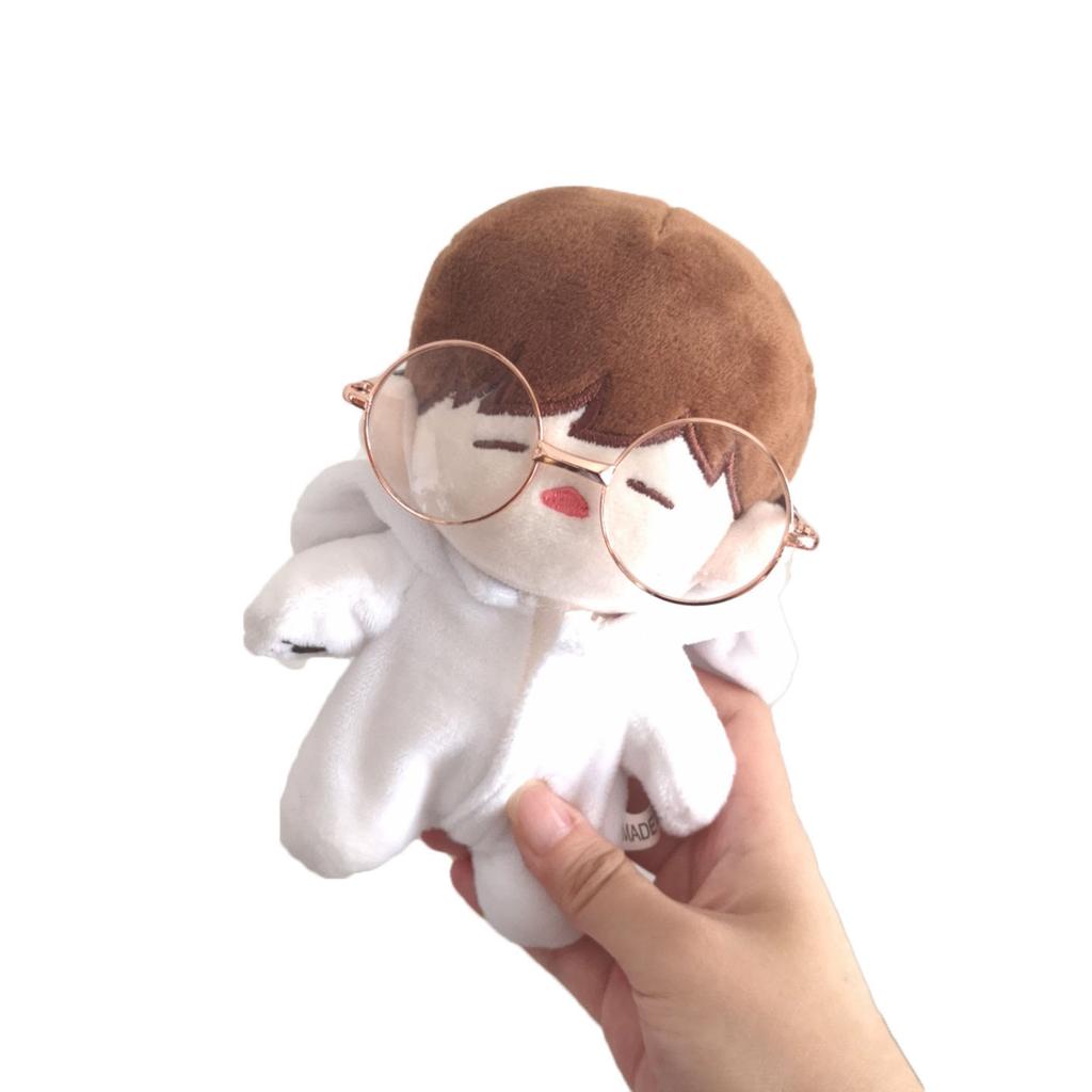 Dolls Clear Lens Round Frame Miniature Eyewear Eye Glasses Girl Toy Photo Props Toy Parts Dress Up Accessories Doll Accessories