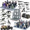 Special forces military building blocks special police armed sentry tower scene toy humanoid birthday present Zombie warrior