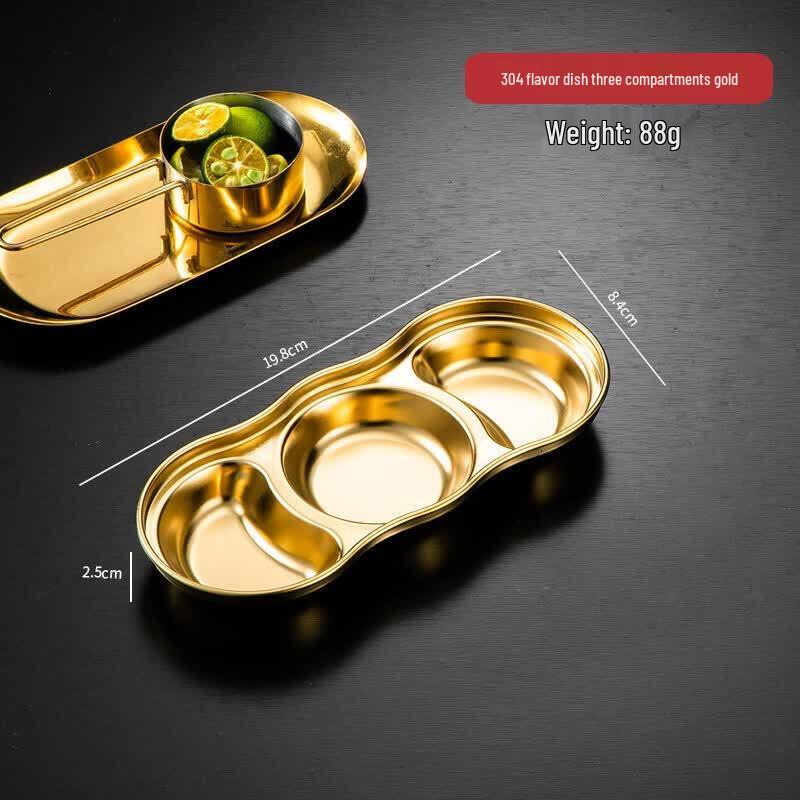 Biaoxing Korean Style 304 Stainless Steel Dipping Sauce Dish