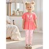 Cross-Border Foreign Trade Children's Clothing 2025 New European and American Style Girls' Suits Pure Cotton Cartoon Rabbit Children's Suits