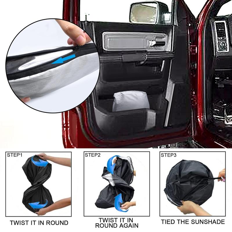 For Dodge RAM 2500 3500 2010-2024 Car Windshield Sunshade Cover Front Window Sun Shade Visor UV Protector Car Accessories