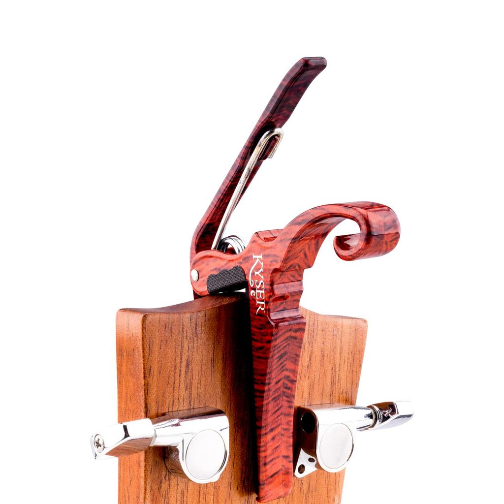 Kyser Quick Change Capo for KGCRW Classical/Flamenco Guitar, Rosewood,