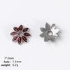 20 Stück/Los Emaille Blumenperlenkappen Für Schmuckherstellung Zubehör Ethnische Vintage Accessoires DIY Armbänder Fußkettchen Bohemian Materialien