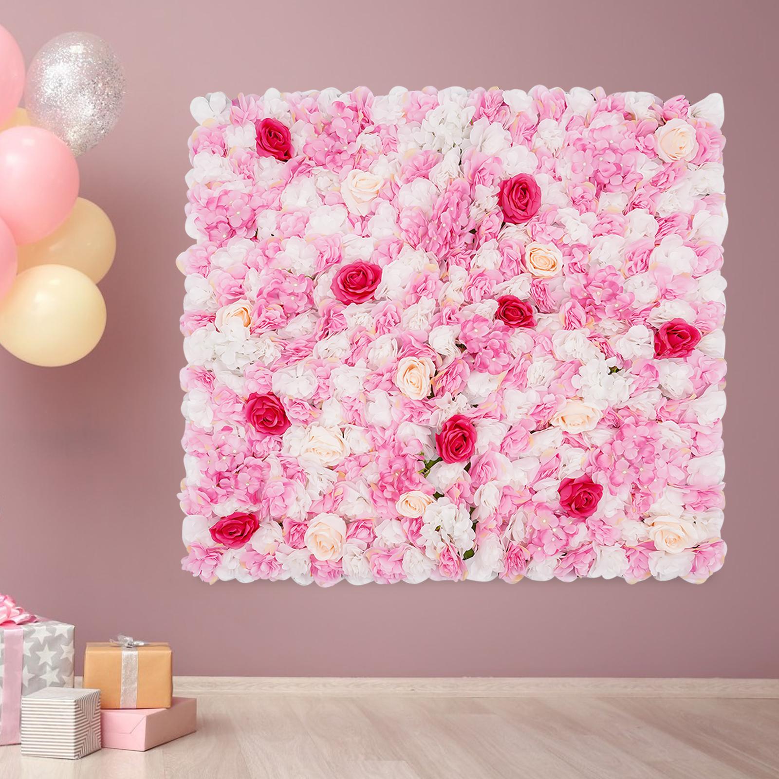 1m Artificial Rose Hydrangea Flower Wall Panels Wedding Bouquet Display New