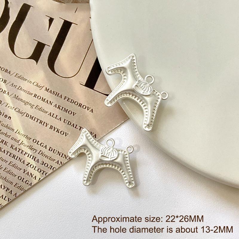 1Pcs Cute Gold Silver Color Horse Charms Pendants For Jewelry Making Necklace Earrings Bracelet Diy Accessories Supplies