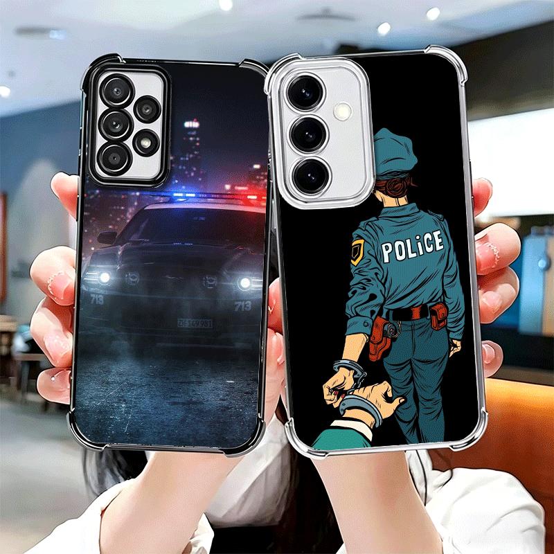 Police FBI ID Card Swat Soft Phone Case For Samsung A17 A27 A07 A37 A57 A16 A56 A15 A55 A14 A54 A13 A53 A26 A36 A25 A35 A24 A34
