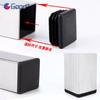 Tapas Cuadradas de Plástico Negro 10x10mm~100x100mm Tapones Ciegos Insertos para Tubo Rectangular Cubierta de Pie para Mesa Silla Mueble