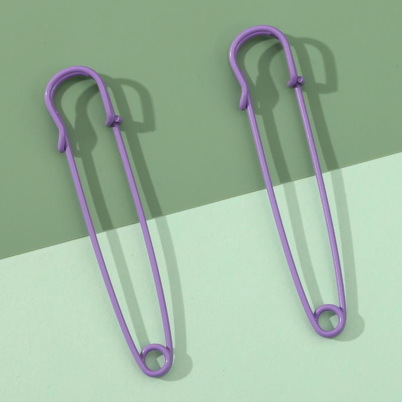 Colorful DIY Brooch Decoration: 75mm Safety Fixing Pin for Clothes
