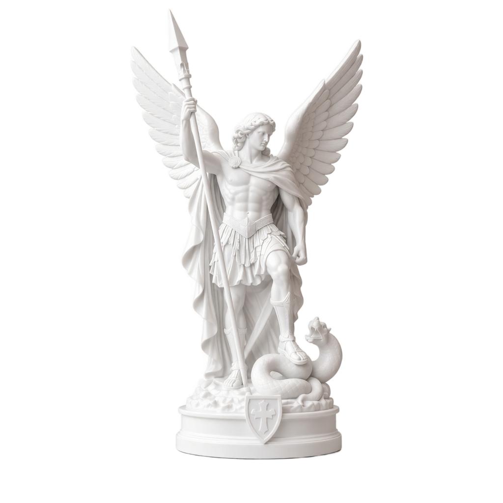 the Archangel Statue, Catholic Religious Figurine for Home Decor