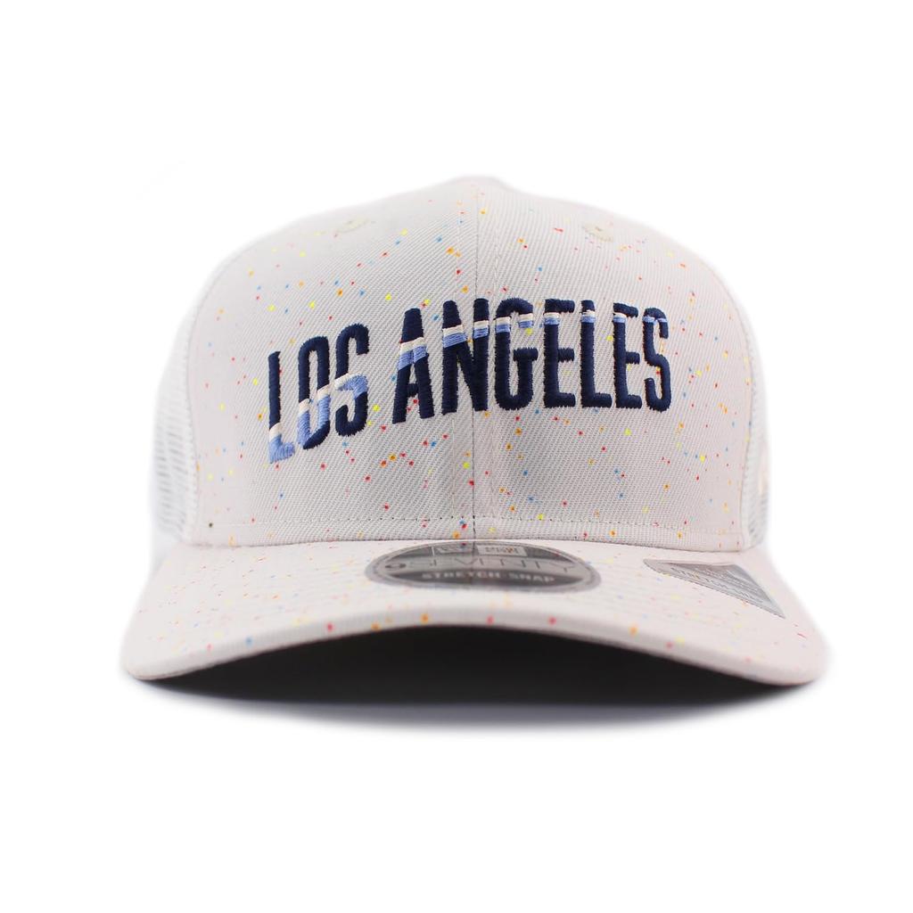 New Era City Connect 9SEVENTY Stretch Mesh Snapback Cap, Los Angeles Dodgers, MLB, White, Los Angeles Dodgers [Parallel Import]