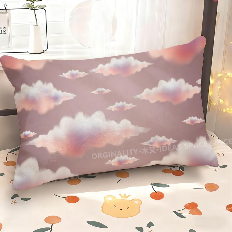 Dreamy Clouds Pattern Pillowcase Suitable For Sofa Bedroom Car Pillow Cover Cushion Rectangular Back Cushion