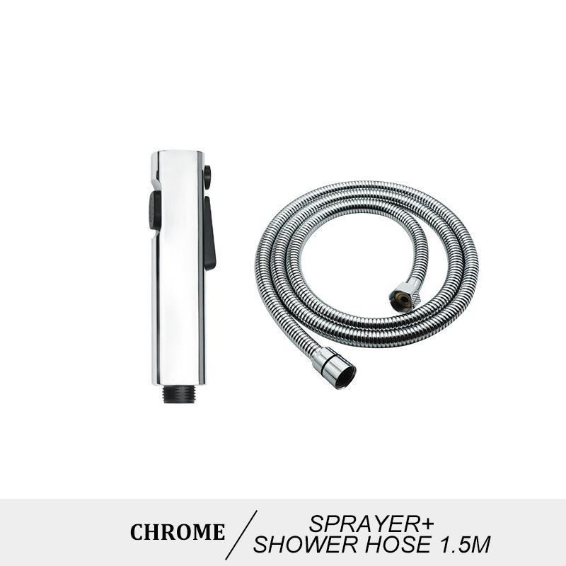 Black Toilet Bidet Nozzle Set Nozzle Gun Shower Handheld Bidet Faucet Portable Toilet Bidet Sprayer Household Hose Self-Cleaning