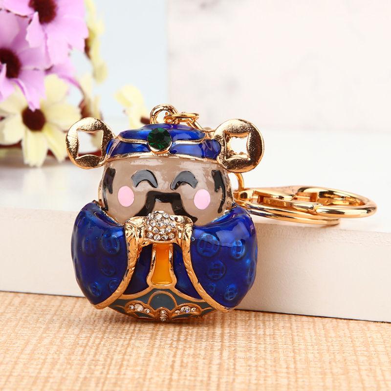 Exquisite Rhinestone Bear Keychain Pendant for Women - Cute Gift for Bag Accessory
