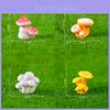Creative Simple Realistic Mini Mushrooms Diy Succulent Garden Decor Resin