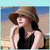 Vintage Straw Hat Women Sun Protection Breathable Summer Beach Hat Wide Brim Stylish For Vacation