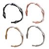 Fashionable Adjustable Pearls Headband Portable for Women Flexible and Foldable Hair Accessory for All Hair Types