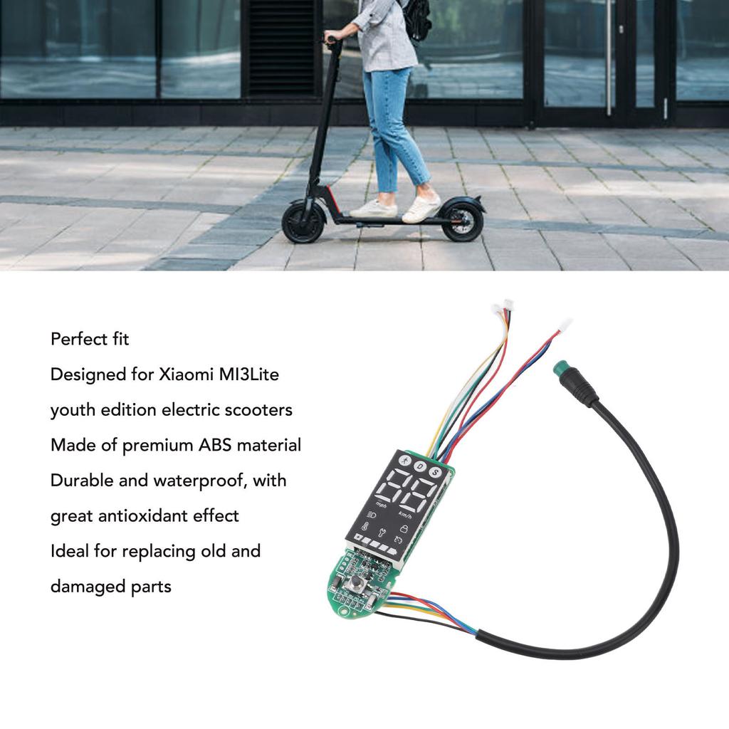 Elektroroller LCD-Display Männlich 6 Pin Wasserdicht 36?60V Farbroller-Anzeigepanel für Modifikationszubehör