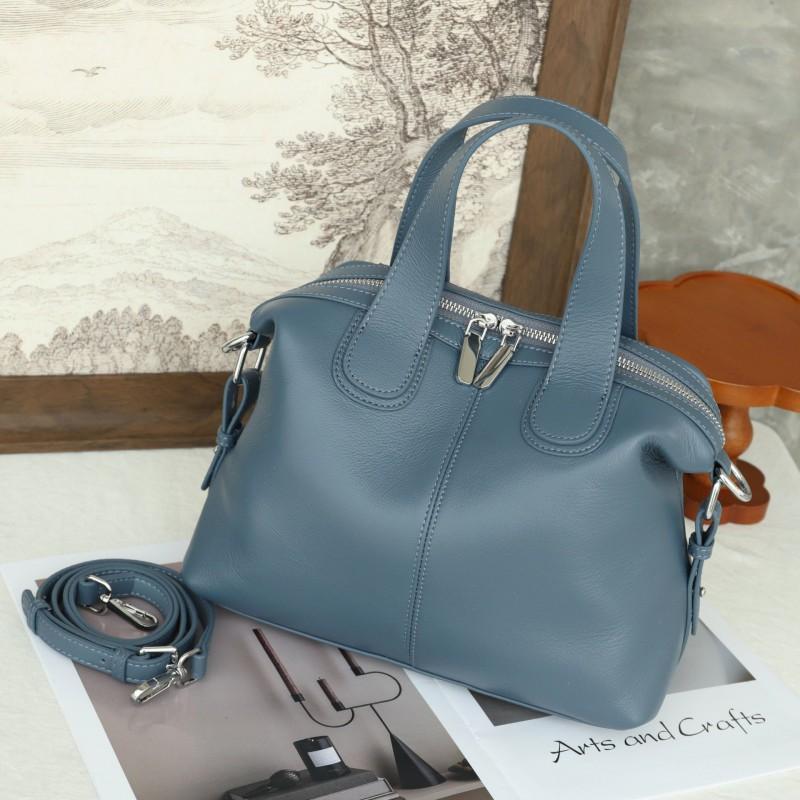 New Style Natural Top-layer Cowhide Pillow Bag Women's Portable Crossbody Commuting All-matching High-end Retro Shoulder