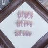 Hand-woven Armor Purple Sparkling Three-dimensional Relief Butterfly Pure Temperament Manicure Stickers