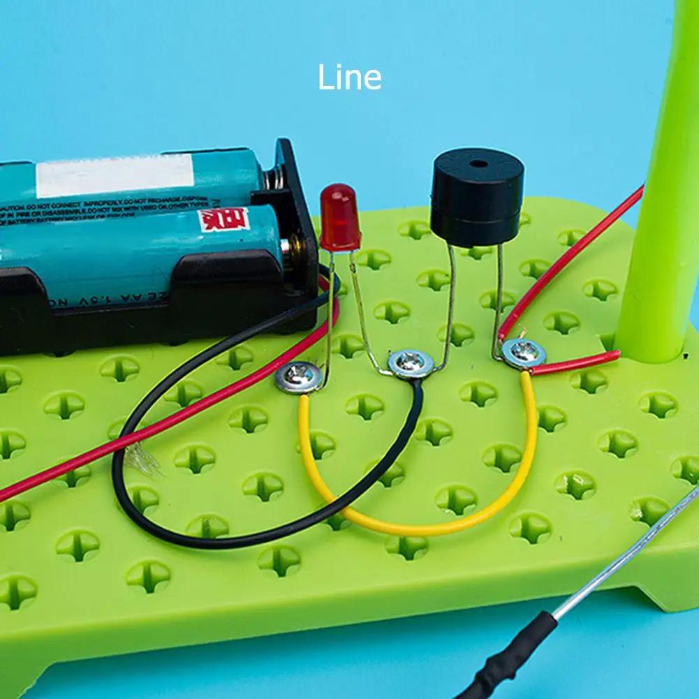 Çocuklar İçin STEM Kitleri Kendin Yap Fiziksel Bilimsel Deneyler Devre Kiti ABS Elektronik Bileşenler Çocuklar İçin Eğitici Manuel Oyuncaklar