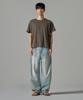 WAAR M1087 Cutoff Round Short Sleeve T-Shirt_Brown
