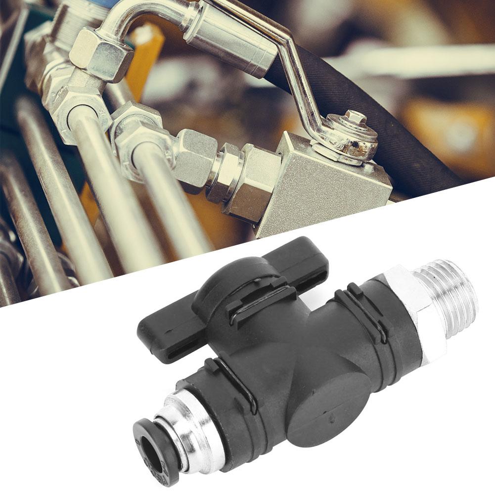 6mm Tube OD BSPP Male Thread Pneumatic Hand Valve Quick Connector with Manual SwitchBC602