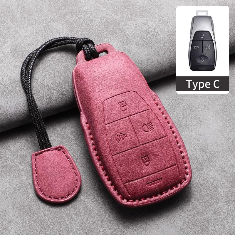 

Car Key Protective Case For Beijing Baic Bj30 Bj40 Bj80 Bj90 Baic U7 X7 Pu Leather Car Key Case Cover Shell