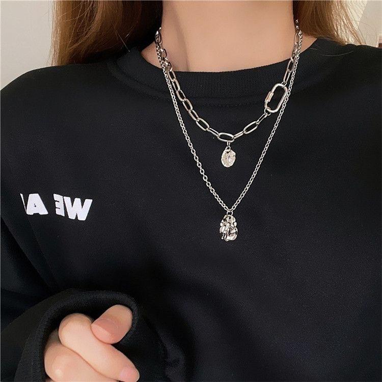 Dopamine Color Beaded Star Tassel Necklace Women's New Temperament Neck Chain Sweet Cool Spice Girl Collarbone Chain