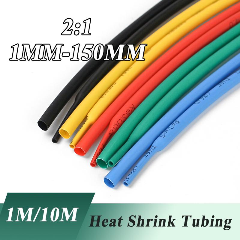 10 METER 22/ 25/30/35/40/45/50/60/70/80/90/100/120/150mm Heat Shrink Tubing Wrapping Kit Insulation Tubing Thermoresistant Tube