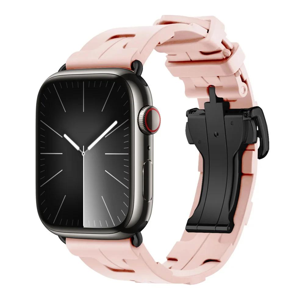 

З логотипом Kilim Одинарний силіконовий ремінець для Apple Watch 46 мм 42 мм Ремінець для iWatch 11 10 9 8 Ultra3 49 мм 45 мм 38 мм Ремінець для годинника 38mm 40mm 41mm&With Logo