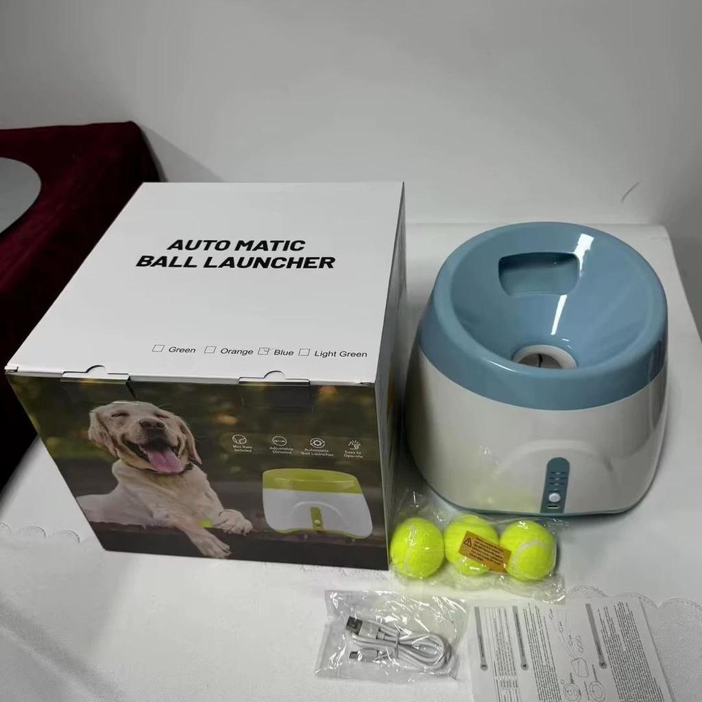 Pet Tennis Ball Launcher: Outdoor Elastic Automatic Throwing Machine for Dogs