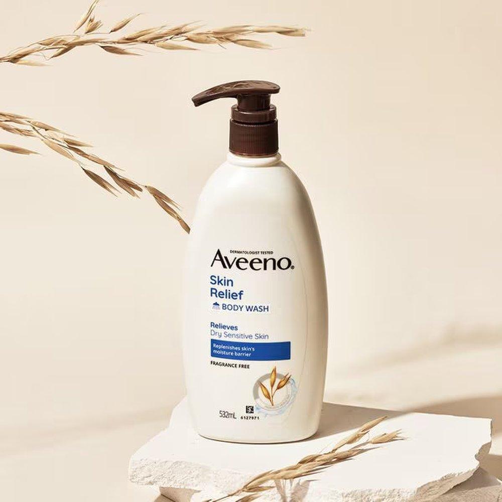 Aveeno Skin Relief Body Wash 532mL [Highly moisturizing, slightly acidic]