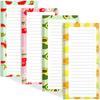 Magnetic  4 Books (200pcs) Tearable Notepad - Soft Fridge Stickers with Fruit Design for Shopping Lists & Memos