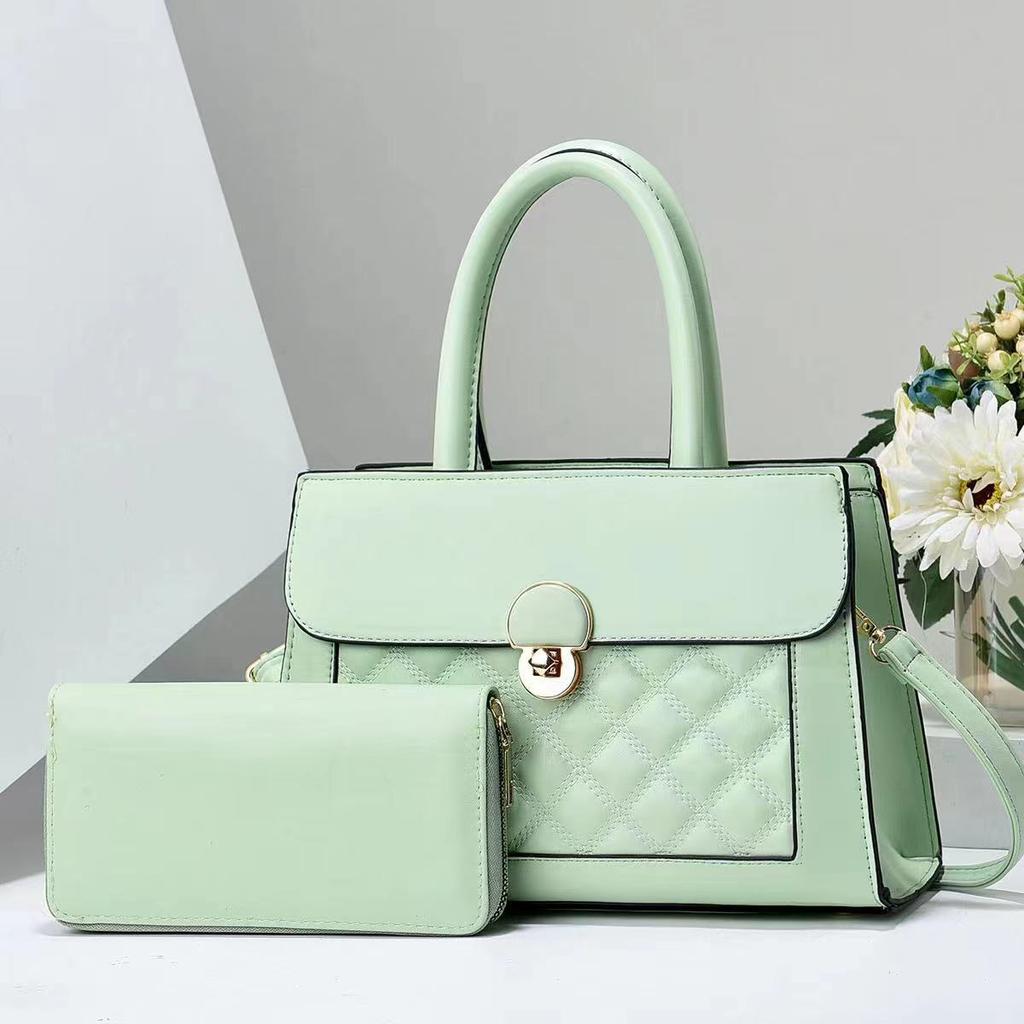 Korean Version Diamond-shaped Fashion Handbag New Simple Light Luxury Son Mother Single Shoulder Bag Tide All Matching Texture Crossbody Bag