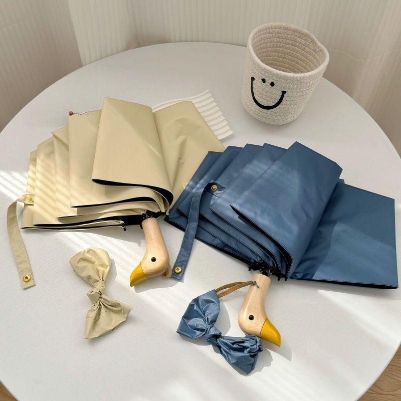 Duck Upf 50 Sun Protection Umbrella Stylish Uv Blocking Compact Umbrella Travel Umbrella  Foldable For Sun Rain