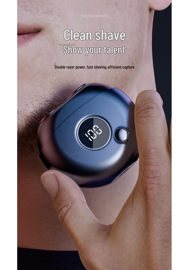 Portable Flying Saucer Electric Shaver for Men - Great Birthday Gift