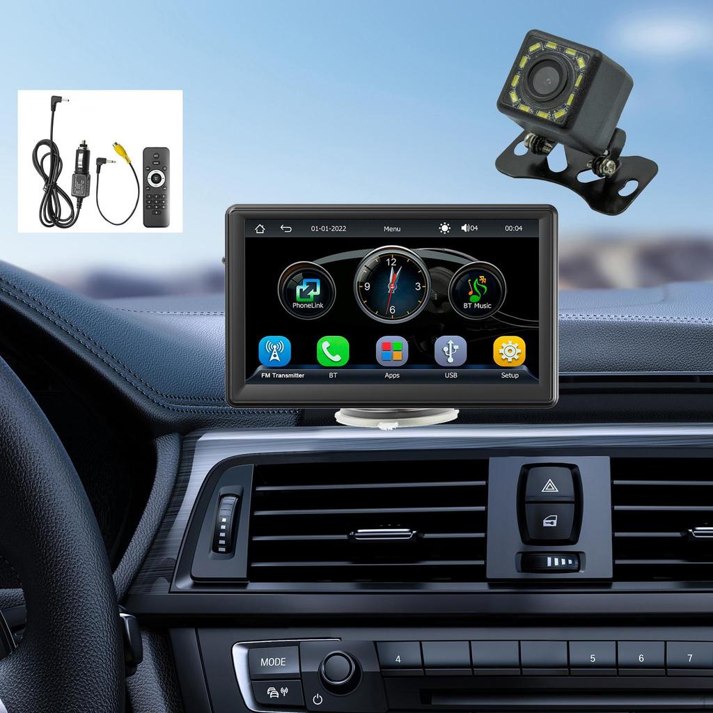 Car Stereo 7 inch Portable Auto Multimedia Player Vehicle Mounted without Camera