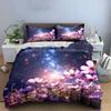 "Flower Galaxy Dream Set" Soft Comfortable Duvet Cover Bedding Set Included 1*Duvet Cover & 2*Pillowcases, gift