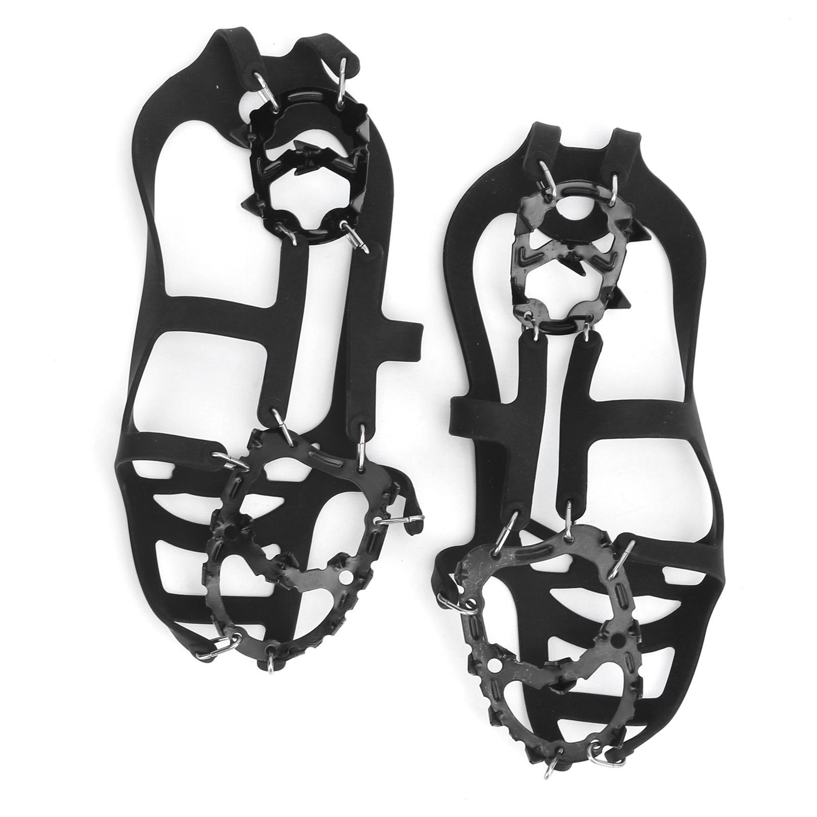 

Кошки 18 зубцов противоскользящие прочные хватки устойчивые к падениям ледовые шипы для альпинизма на открытом воздухе снежные