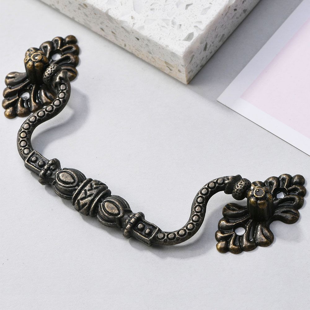 New Chinese Style Cabinet Pull Gold Cupboard Handle Antique Vintage Door Handle Wardrobe