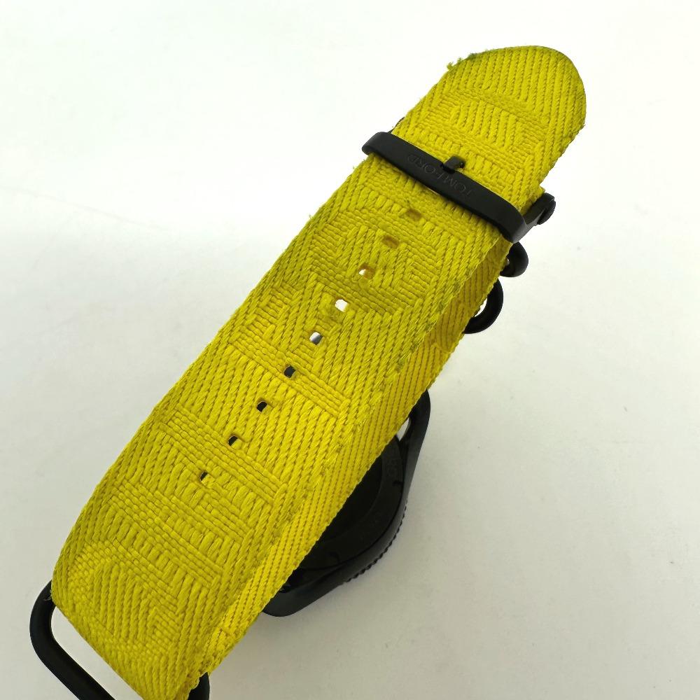 TOM FORD No.002 Ocean Plastic Sports Timepiece Automatic Wristwatch SS Black