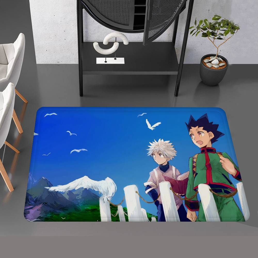 Fantasy Comic Hunter X Hunter Floor Mat Rectangle Anti-slip Home Soft Badmat Front Door Indoor Outdoor Mat Welcome Doormat